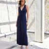 V-Neck Maxi Dress 1 V-Neck Maxi Dress -Karen Kane Store 04 04 23 KK Location5410