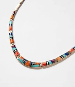 Multi Color Turquoise Inlay Necklace & Earring Set -Karen Kane Store 12150E87 F323 4769 9863 42622B5D8FDE