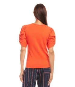 Petite Size Twist Sleeve Top -Karen Kane Store 1L05527P BTO karenkane 2025 Spring 00 3