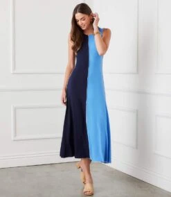 Petite Size Sleeveless Colorblock Midi Dress 14 Petite Size Sleeveless Colorblock Midi Dress -Karen Kane Store 1L13031P NBL karenkane 2025 Spring 00 3 jpg