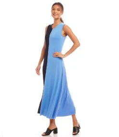 Sleeveless Colorblock Midi Dress -Karen Kane Store 1L13031 NBL karenkane 2025 Spring 00 4