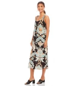 Sleeveless Side-Slit Tank Dress -Karen Kane Store 1L20300 PRT karenkane 2025 Spring 00 2