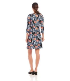 3/4 Sleeve A-Line Dress -Karen Kane Store 1L22300 PRT karenkane 2025 Spring 00 3
