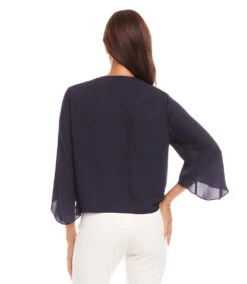 Drape Front Crossover Top -Karen Kane Store 1L25025 NAV karenkane 2025 Spring 00 3