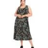 Plus Size Sleeveless Tiered Midi Dress -Karen Kane Store 1L26101W PAI karenkane 2025 Spring 00 1