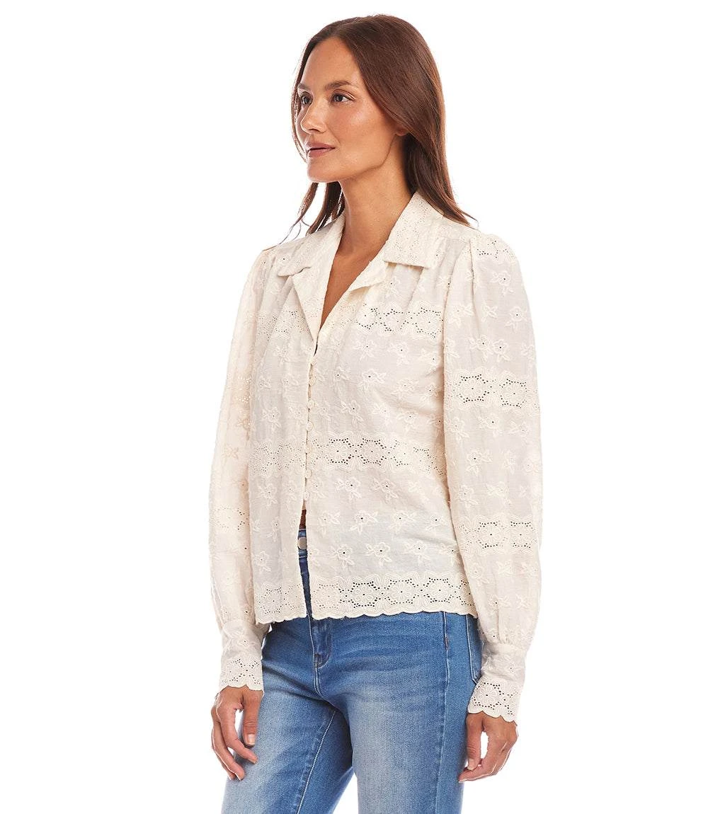 Long Sleeve Embroidered Blouse 5 Long Sleeve Embroidered Blouse - Image 3