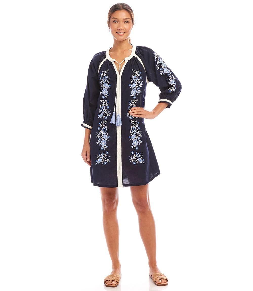 Blouson Sleeve Embroidered Peasant Dress 5 Blouson Sleeve Embroidered Peasant Dress - Image 3