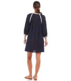 Blouson Sleeve Embroidered Peasant Dress 13 Blouson Sleeve Embroidered Peasant Dress -Karen Kane Store 1L70238 NAV karenkane 2025 Spring 00 5