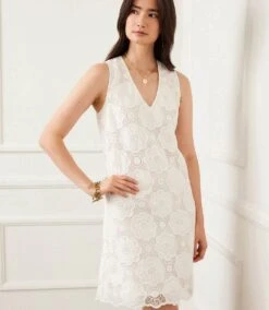 Sleeveless Crochet Dress -Karen Kane Store 1L70240 OWH karenkane 2025 Spring 00 1