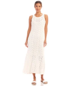 Sleeveless Crochet Midi Dress 10 Sleeveless Crochet Midi Dress -Karen Kane Store 1L70246 OWH karenkane 2025 Spring 00 1