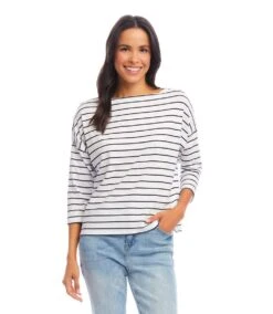 Stripe Boatneck Top