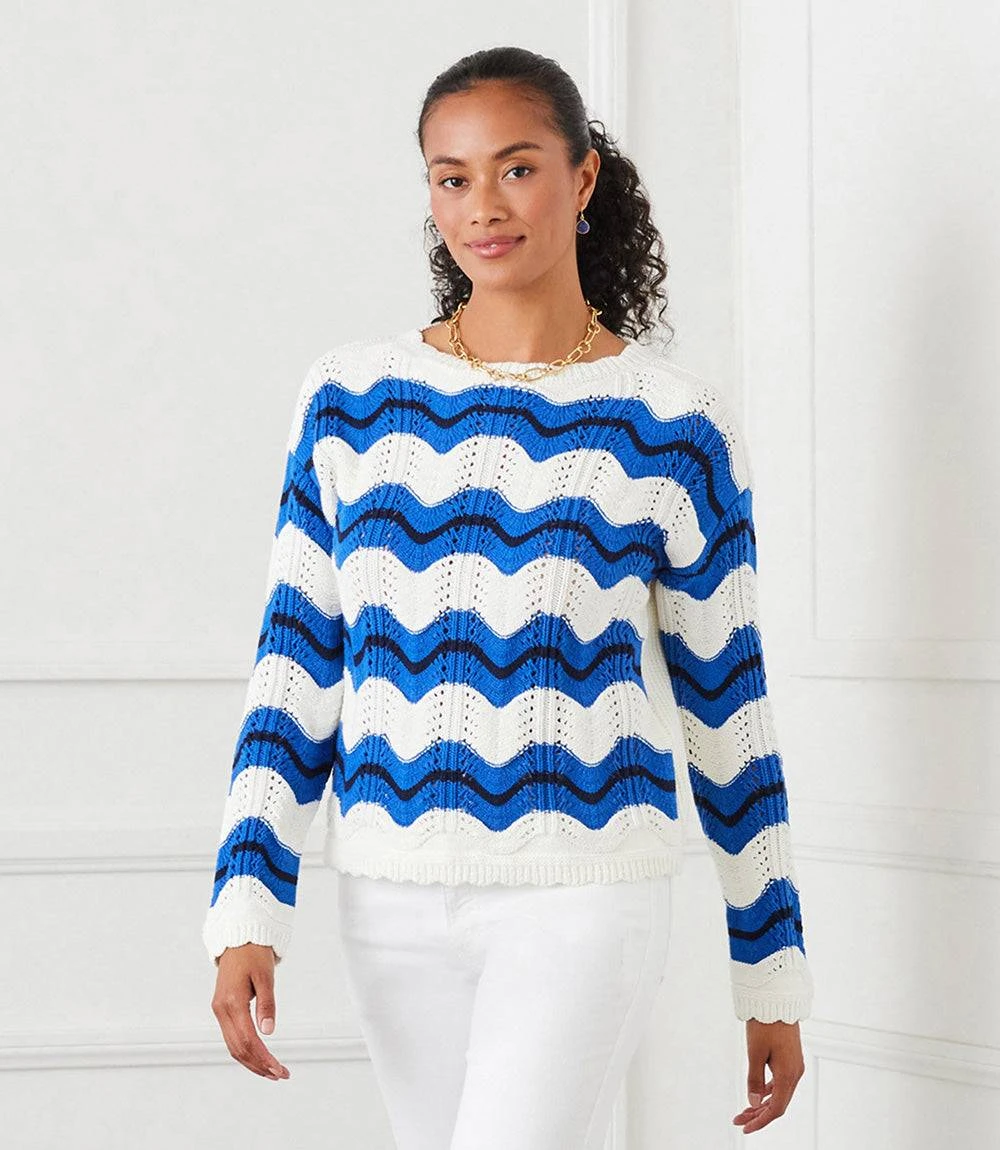 Pointelle Zigzag Sweater 8 Pointelle Zigzag Sweater - Image 6