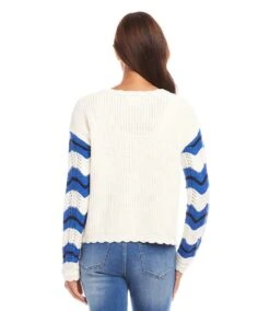 Pointelle Zigzag Sweater 14 Pointelle Zigzag Sweater -Karen Kane Store 1L89924 MUL karenkane 2025 Spring 00 3