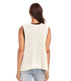 Open Sweater Vest -Karen Kane Store 1L89944 CRE karenkane 2025 Spring 00 3