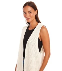 Open Sweater Vest -Karen Kane Store 1L89944 CRE karenkane 2025 Spring 00 4