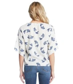 Tie-Front Top 11 Tie-Front Top -Karen Kane Store 1L92527 print 003 bdf433a4 759e 457c 9550 e2f8be64982d