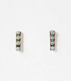 Turquoise Bar Stud Earrings -Karen Kane Store 2025 01 15 Delivery Jewelry Turqoise 17355