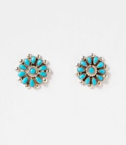 Turquoise Cluster Earrings -Karen Kane Store 2025 01 15 Delivery Jewelry Turqoise 17363