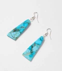 Angular Turquoise Earrings -Karen Kane Store 2025 01 15 Delivery Jewelry Turqoise 17389