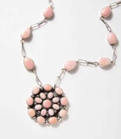 Pink Conch Necklace And Earrings Set -Karen Kane Store 2025 02 28 Delivery Jewelry Turqoise 17484