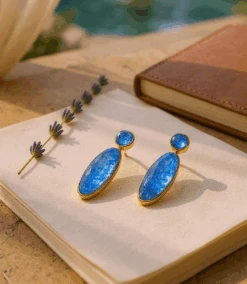 Lapis Crystal Earrings -Karen Kane Store 23B0AC8F 9807 45ED B590 6F9B41B8AECC