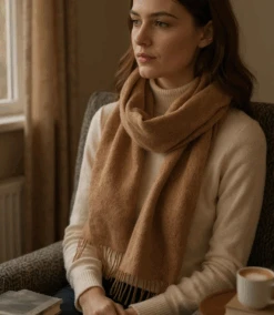 Merino Wool Fringed Scarf -Karen Kane Store 27586AE6 2C02 4613 B6E0 95E8EB902B85