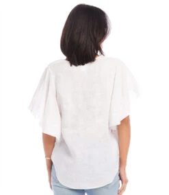 Flutter Sleeve Top -Karen Kane Store 2L01527 OWH KK 2025 Summer 00 3