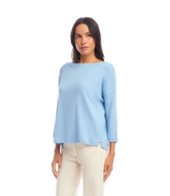 3/4 Sleeve Boatneck Top -Karen Kane Store 2L05512 LAK karenkane 2025 Summer 00 2