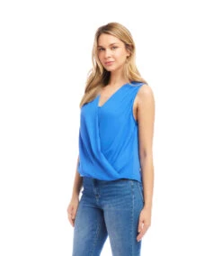 Sleeveless Drape Front Top -Karen Kane Store 2L25044 CFB KK 2025 Summer 00 2
