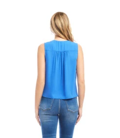 Sleeveless Drape Front Top -Karen Kane Store 2L25044 CFB KK 2025 Summer 00 3