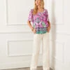 Flare Sleeve Square Neck Top -Karen Kane Store 2L29403 PRT KK 2025 Summer 00 4