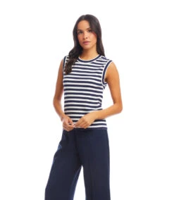 Stripe Tank 12 Stripe Tank -Karen Kane Store 2L30602 STP KK 2025 Summer 00 2
