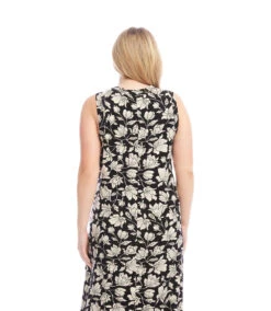 Plus Size Sleeveless V-Neck Midi Dress -Karen Kane Store 2L31300W BLK KK 2025 Summer 00 3