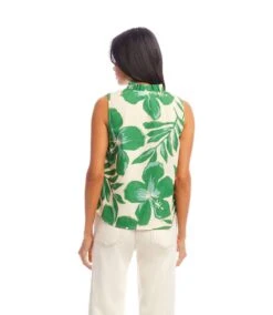Sleeveless Ruffle Trim Top 10 Sleeveless Ruffle Trim Top -Karen Kane Store 2L32012 PRT KK 2025 Summer 00 4