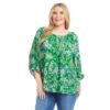 Plus Size Blouson Sleeve Top -Karen Kane Store 2L32101W PRT KK 2025 Summer 00 1