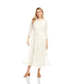 Embroidered Tiered Dress -Karen Kane Store 2L39200 OWH KK 2025 Summer 00 3