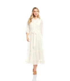 Embroidered Tiered Dress -Karen Kane Store 2L39200 OWH KK 2025 Summer 00 4