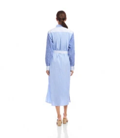 Mixed Stripe Midi Shirtdress -Karen Kane Store 2L70127 STP KK 2025 Summer 00 6