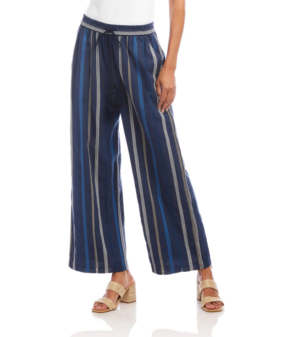 Embroidered Cropped Drawstring Pants 5 Embroidered Cropped Drawstring Pants - Image 3