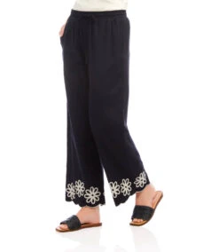 Scallop Drawstring Pants 13 Scallop Drawstring Pants -Karen Kane Store 2L70249 BLC KK 2025 Summer 00 3