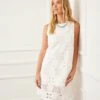 Sleeveless Embroidered Shift Dress -Karen Kane Store 2L70254 IVO karenkane 2025 Summer 00 1