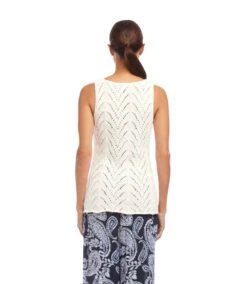 Crochet Sweater Tank -Karen Kane Store 2L70259 OWH karenkane 2025 Summer 00 3