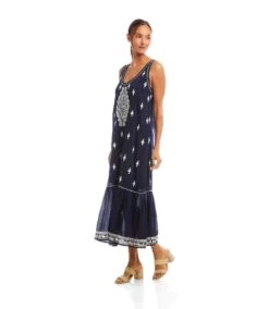 Embroidered Sleeveless Midi Dress -Karen Kane Store 2L70276 NCR KK 2025 Summer 00 6