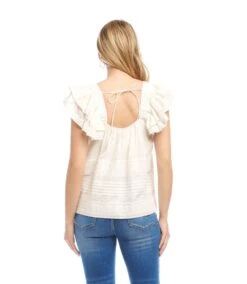 Embroidered Ruffle Sleeve Blouse 10 Embroidered Ruffle Sleeve Blouse -Karen Kane Store 2L70282 CRE KK 2025 Summer 00 3 2 4f53fabc 6f4a 498f b412 cf1cc95be8cd