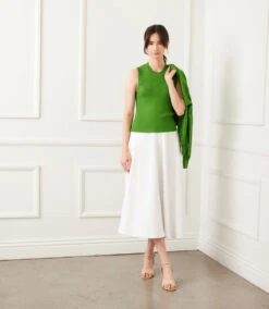 Sleeveless Ribbed Sweater Tank