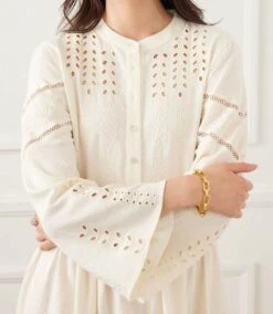 Flare Sleeve Embroidered Tiered Dress -Karen Kane Store 2L92605 CRE KK 2025 Summer 00 6