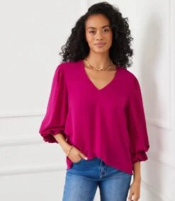 Layered Sleeve Asymmetric Top 13 Layered Sleeve Asymmetric Top -Karen Kane Store 3L25011 MAG karenkane 2025 fall 00 1