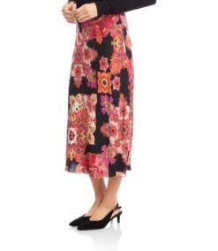 Petite Size Bias Cut Midi Skirt -Karen Kane Store 3L37200P PRT karenkane 2025 fall 00 3