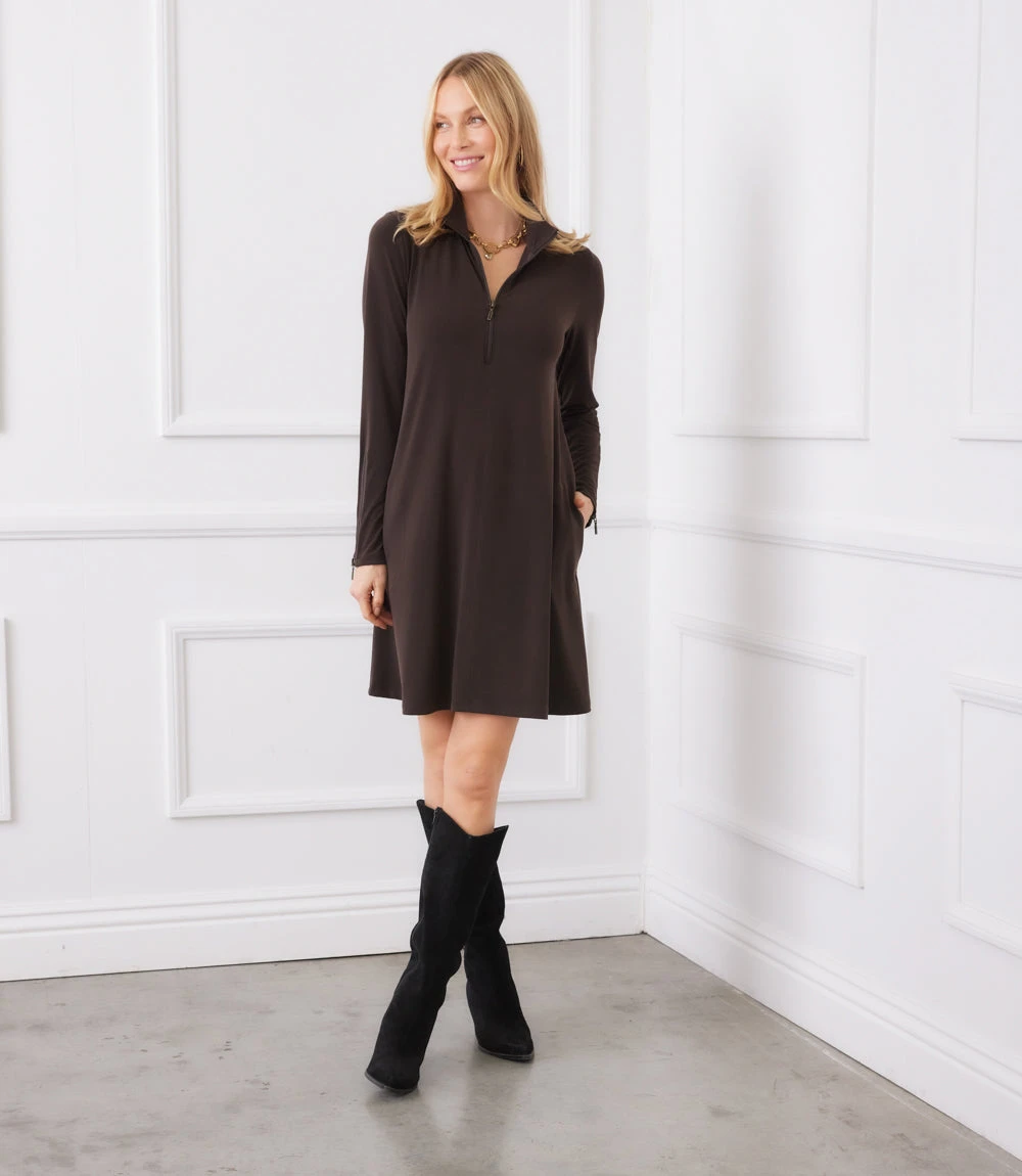 Petite Size Zip-Up Travel Dress 3 Petite Size Zip-Up Travel Dress