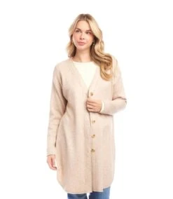 Long Sleeve Shirttail Cardigan -Karen Kane Store 3L57512 OAT karenkane 2025 fall 00 1